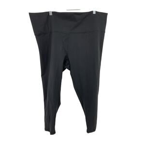 NWT CALIA Inspire High Rise 2.0 Capri Leggings Womens 3X Black Wide Waistband